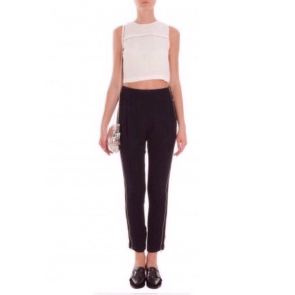 A.L.C. Andrea Lieberman Zipper SMITH Navy Trousers size 2 - Picture 3 of 7